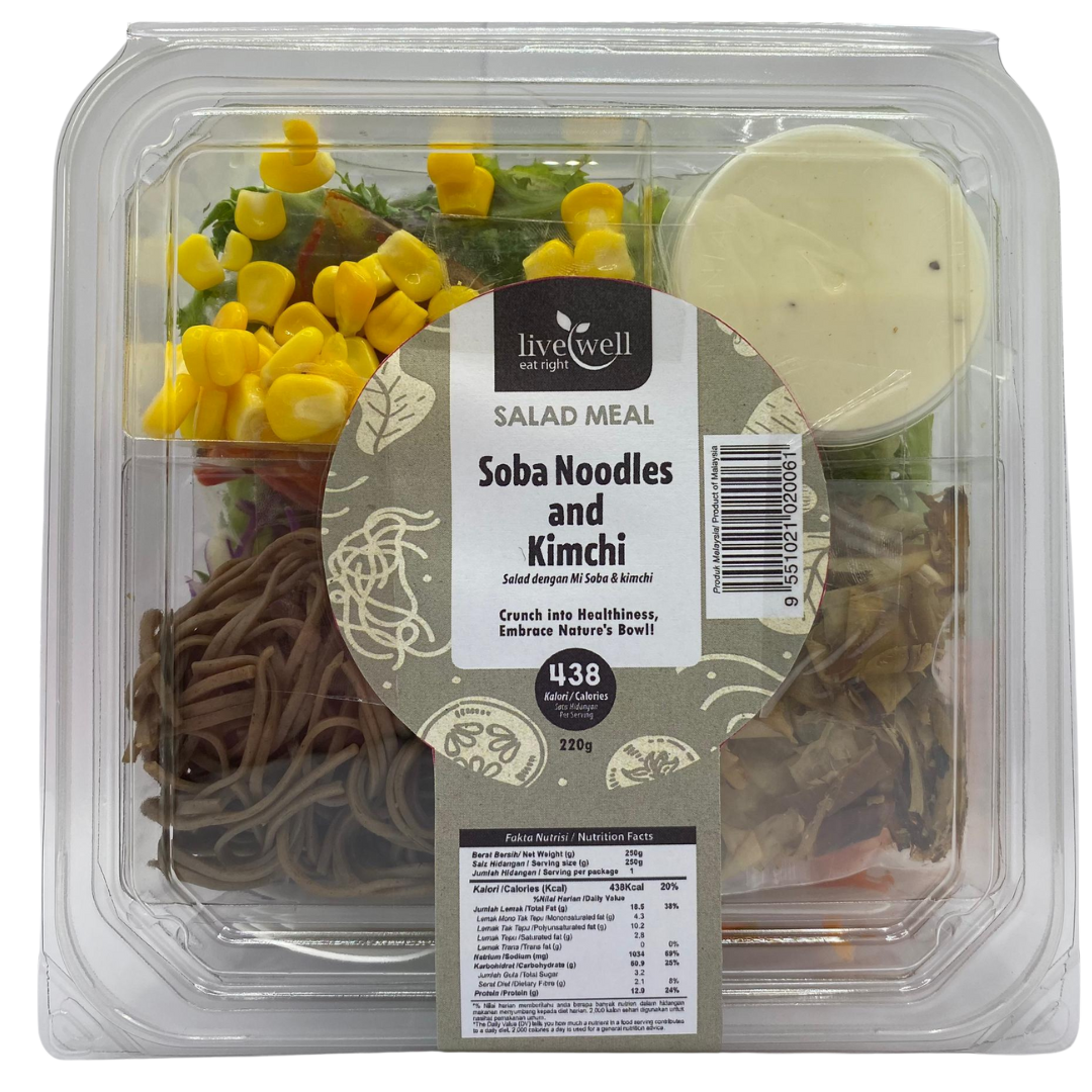 Soba Noodles & Kimchi Salad